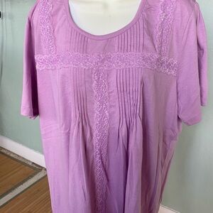 Salon Studio pullover cotton women's top in size 2X like new